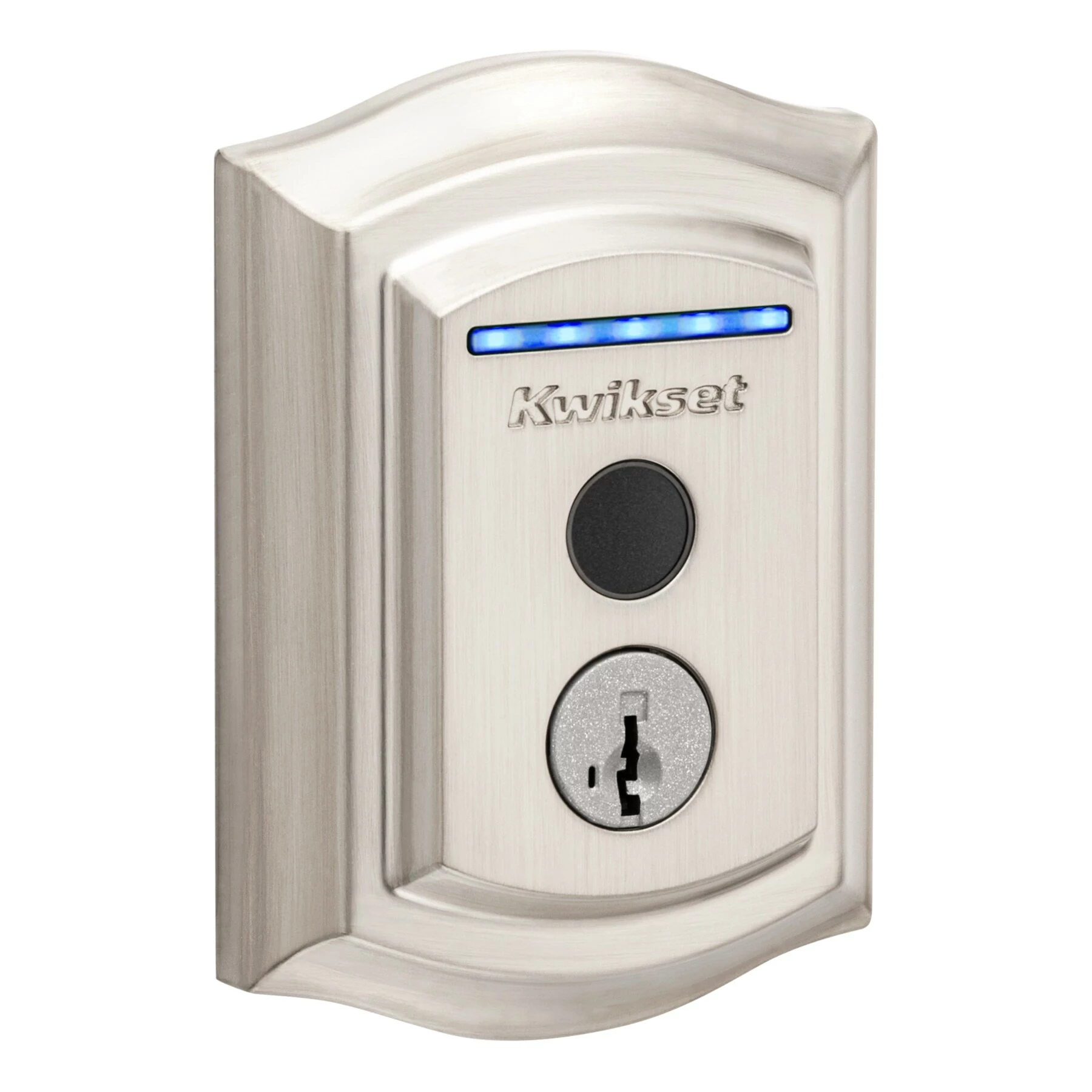 Door Kwikset Lock Wi-Fi Nickel Satin Touch Enabled Electronic Biometric No Keypad Fingerprint Touchscreen Deadbolt Halo Single Cylinder 9 Door Kwikset Lock Wi-Fi Nickel Satin Touch Enabled Electronic Biometric No Keypad Fingerprint Touchscreen Deadbolt Halo Single Cylinder - Image 7
