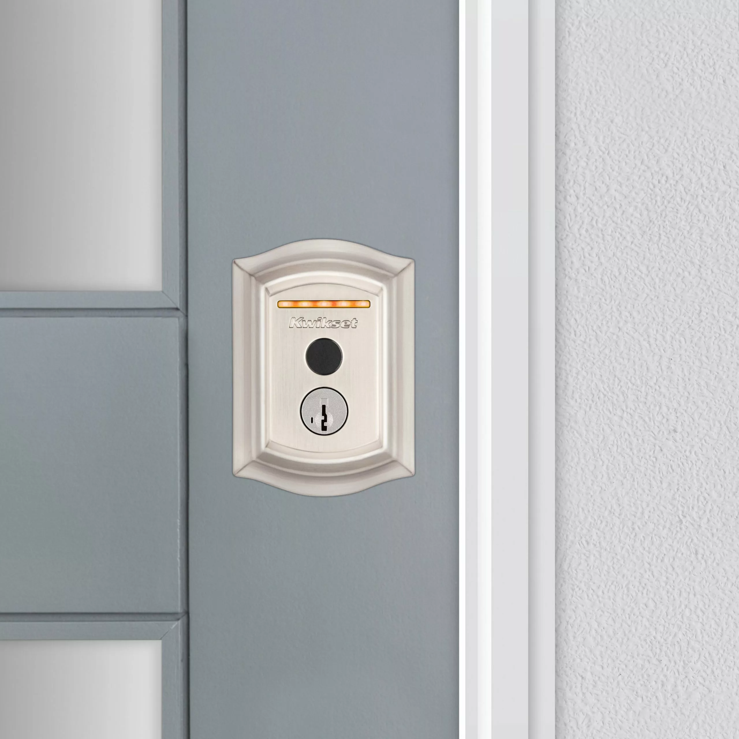 Door Kwikset Lock Wi-Fi Nickel Satin Touch Enabled Electronic Biometric No Keypad Fingerprint Touchscreen Deadbolt Halo Single Cylinder 19 Door Kwikset Lock Wi-Fi Nickel Satin Touch Enabled Electronic Biometric No Keypad Fingerprint Touchscreen Deadbolt Halo Single Cylinder - Image 17