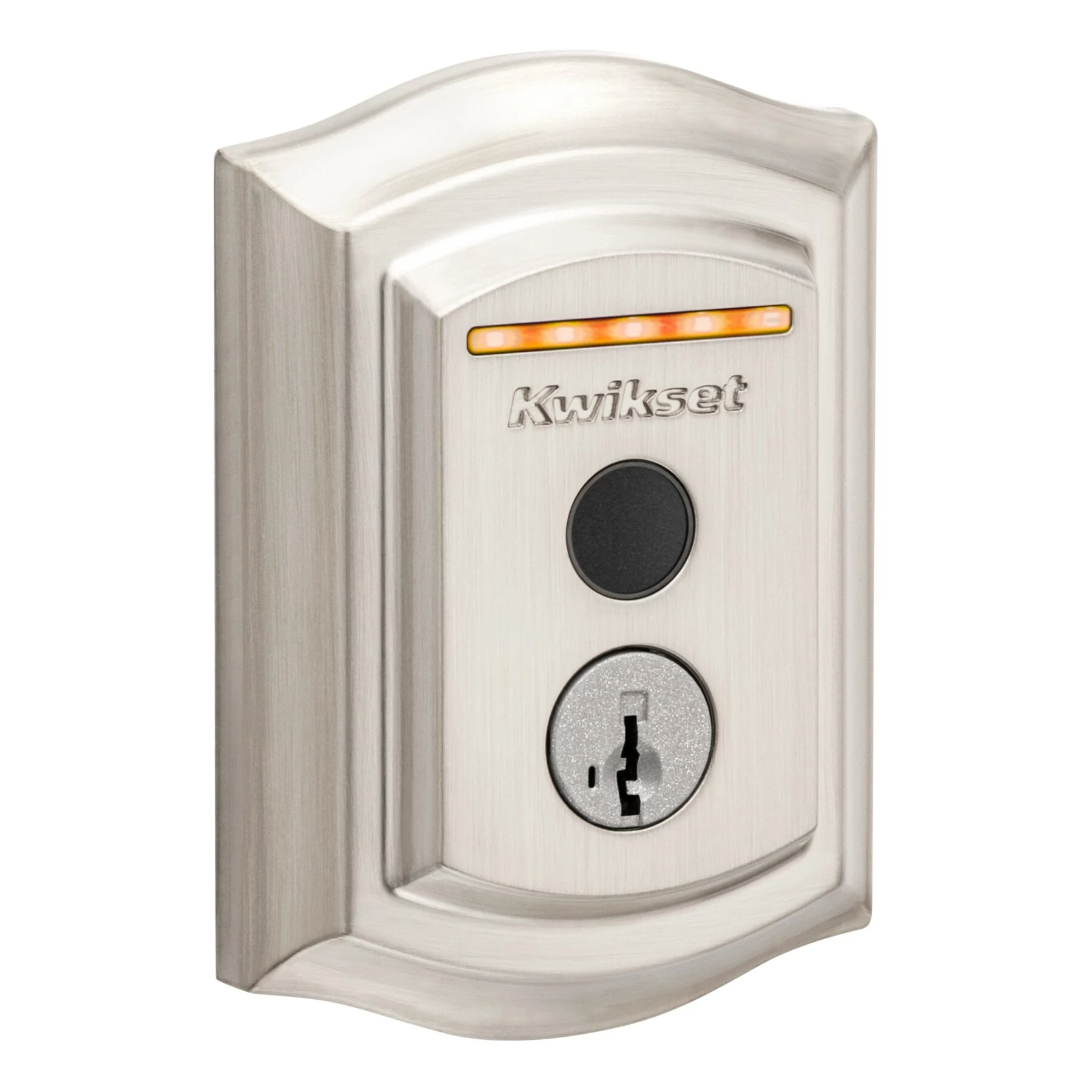 Door Kwikset Lock Wi-Fi Nickel Satin Touch Enabled Electronic Biometric No Keypad Fingerprint Touchscreen Deadbolt Halo Single Cylinder 11 Door Kwikset Lock Wi-Fi Nickel Satin Touch Enabled Electronic Biometric No Keypad Fingerprint Touchscreen Deadbolt Halo Single Cylinder - Image 9