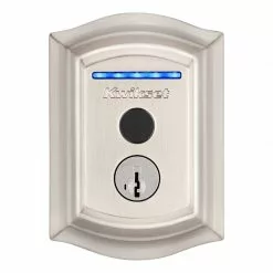 Door Kwikset Lock Wi-Fi Nickel Satin Touch Enabled Electronic Biometric No Keypad Fingerprint Touchscreen Deadbolt Halo Single Cylinder 30 Door Kwikset Lock Wi-Fi Nickel Satin Touch Enabled Electronic Biometric No Keypad Fingerprint Touchscreen Deadbolt Halo Single Cylinder -Schlage Trade 16651634