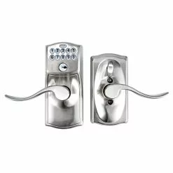 Door Keypad Lock Schlage Nickel Satin Single Cylinder Lighted Handle Electronic Camelot 11 Door Keypad Lock Schlage Nickel Satin Single Cylinder Lighted Handle Electronic Camelot -Schlage Trade 16651678