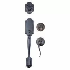 Door Kwikset Smartkey Handleset Tube Bronze Keyed Entry Signature Venetian Single-Cylinder Arlington Deadbolt 12 Door Kwikset Smartkey Handleset Tube Bronze Keyed Entry Signature Venetian Single-Cylinder Arlington Deadbolt -Schlage Trade 16654058