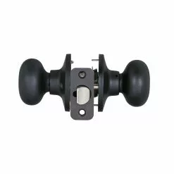 Reliabilt Door Knob Passage No Deadbolt Baron Matte Black -Schlage Trade 16654093