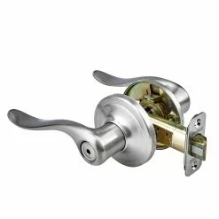 Tustin Door Kwikset Handle Nickel Satin Universal Signature Privacy -Schlage Trade 16655000