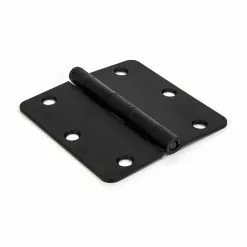 Door Hinge 3-1/2-In Radiu 1/4-In Mortise Gatehouse Black -Schlage Trade 16671097