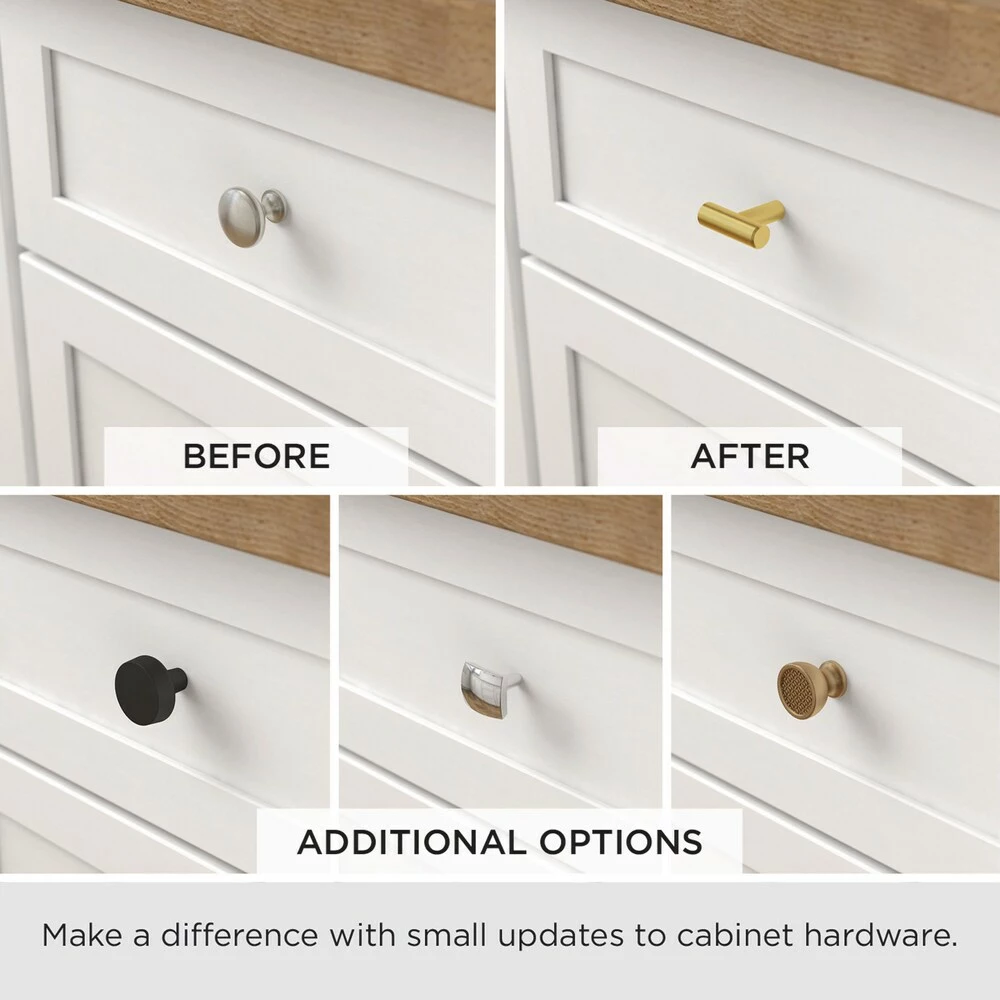 Brainerd Cabinet Knob Bar Bras 1-In Bar Brushed 9 Brainerd Cabinet Knob Bar Bras 1-In Bar Brushed - Image 7