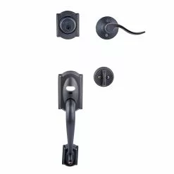 Door Schlage Accent Handleset Bronze Keyed Entry Single-Cylinder Deadbolt Aged 12 Door Schlage Accent Handleset Bronze Keyed Entry Single-Cylinder Deadbolt Aged -Schlage Trade 16721468