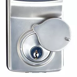 Lockly Door Keypad Lock Deadbolt Secure Plu Pgd728F-Sn Wi-Fi Bluetooth Nickel Satin Lock Enabled Electronic Biometric Lighted Touchscreen Deadbolt Single Cylinder -Schlage Trade 16721974