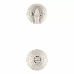 Cameron Pack Door Knob Combo Kwikset Smartkey Nickel Satin Signature Keyed Entry Single Deadbolt -Schlage Trade 16778699