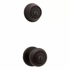 Pack Door Cove Kwikset Knob Bronze Combo Keyed Entry Security Single Deadbolt Venetian -Schlage Trade 16778708