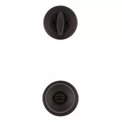 Pack Door Cove Kwikset Knob Bronze Combo Keyed Entry Security Single Deadbolt Venetian -Schlage Trade 16778711