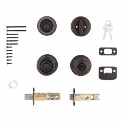 Pack Door Cove Kwikset Knob Bronze Combo Keyed Entry Security Single Deadbolt Venetian -Schlage Trade 16778715 scaled