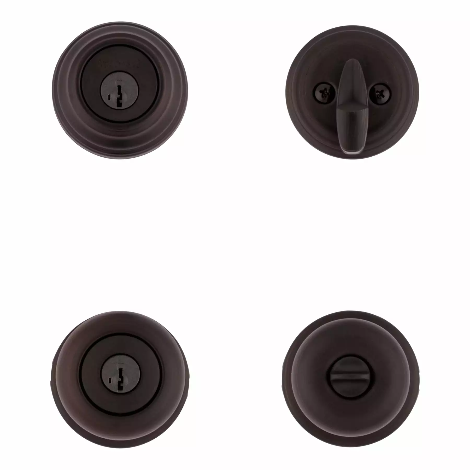 Juno Pack Door Knob Combo Kwikset Smartkey Bronze Signature Keyed Entry Single Deadbolt Venetian 4 Juno Pack Door Knob Combo Kwikset Smartkey Bronze Signature Keyed Entry Single Deadbolt Venetian - Image 2