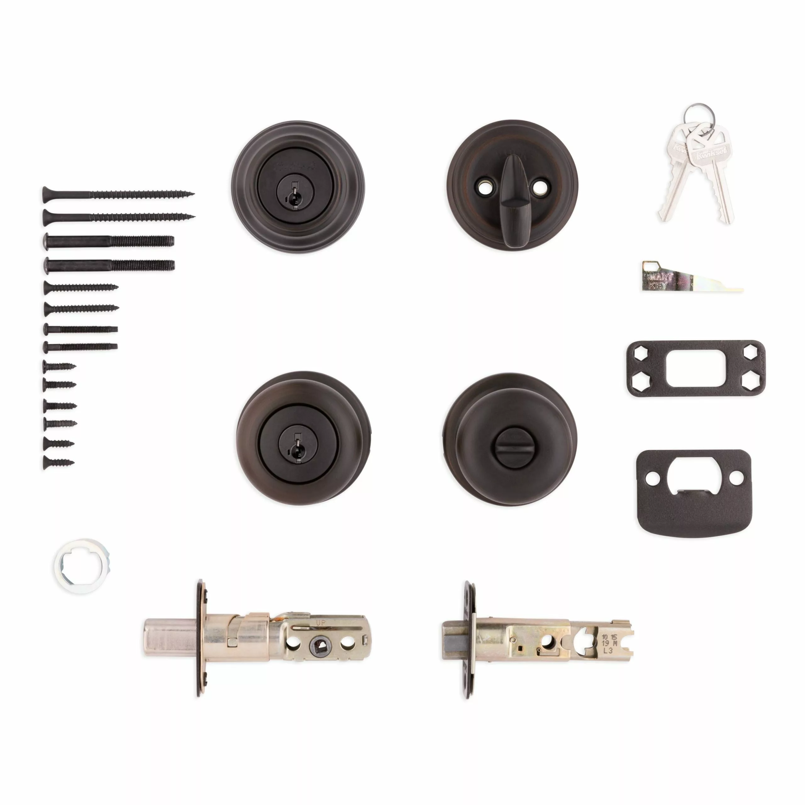 Juno Pack Door Knob Combo Kwikset Smartkey Bronze Signature Keyed Entry Single Deadbolt Venetian 9 Juno Pack Door Knob Combo Kwikset Smartkey Bronze Signature Keyed Entry Single Deadbolt Venetian - Image 7