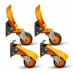 Bora Caster Rubber 3-In 4-Pack Swivel