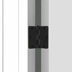 Door Hinge 3-1/2-In Radiu 1/4-In Mortise Gatehouse Black -Schlage Trade 16817724