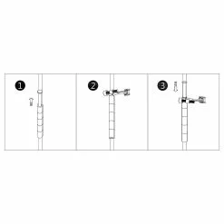 Door Stop Pin 1-3/4-In Gatehouse Hinge Black -Schlage Trade 16819145