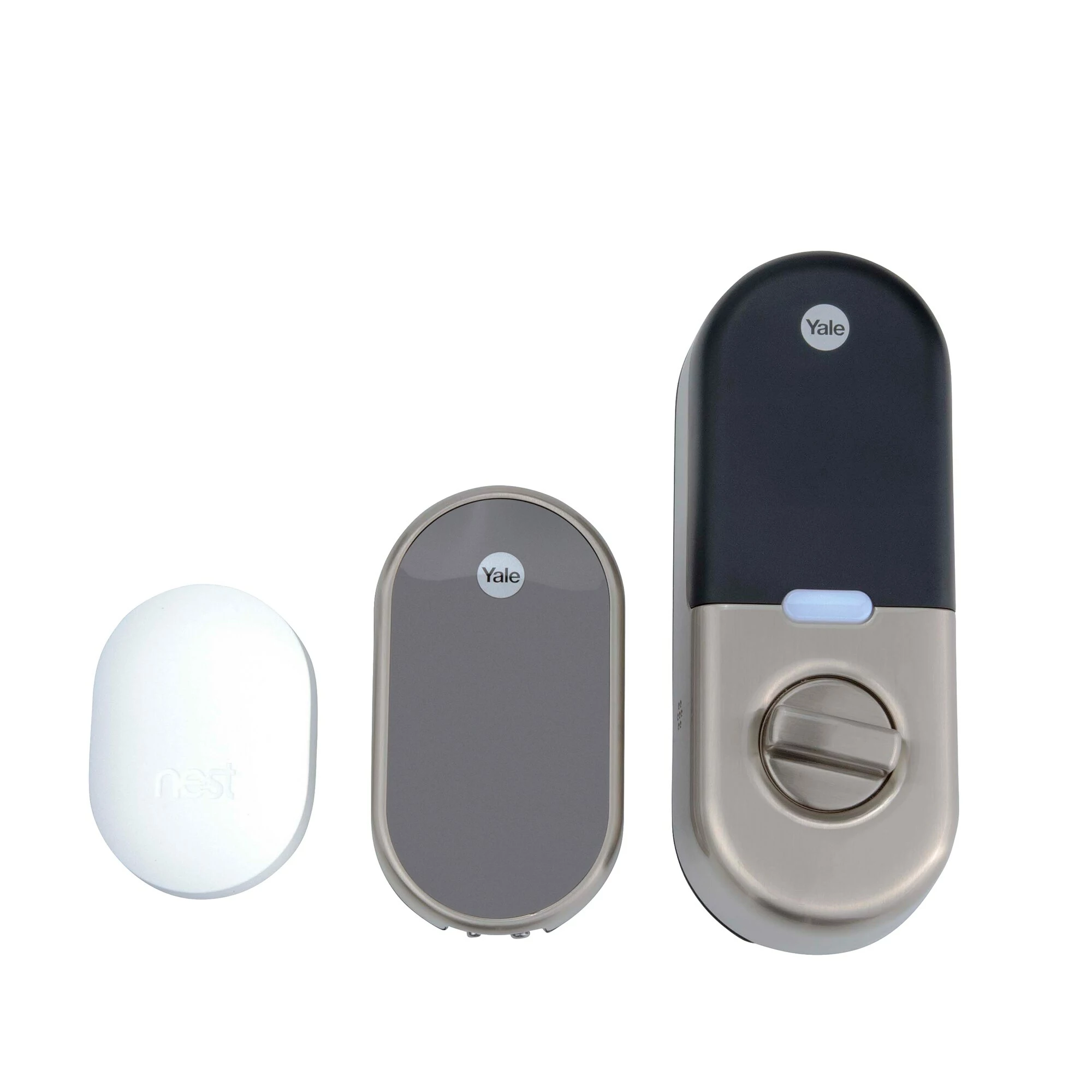 Google Yale Lock Lock Keypad Nest Deadbolt Nickel Satin Lighted Door Electronic Smart 3 Google Yale Lock Lock Keypad Nest Deadbolt Nickel Satin Lighted Door Electronic Smart - Image 2