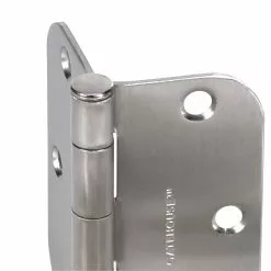 Door Hinge Satin 5/8-In 3-1/2-In (3-Pack) Radiu Mortise Gatehouse -Schlage Trade 16857763