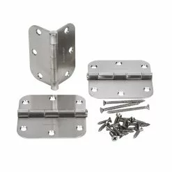 Door Hinge Satin 5/8-In 3-1/2-In (3-Pack) Radiu Mortise Gatehouse -Schlage Trade 16857772