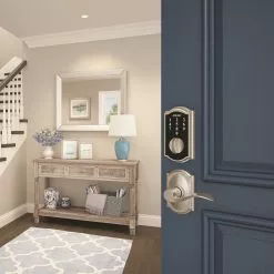 Schlage Door Keypad Lock Nickel Satin Touch Electronic Lighted Touchscreen Deadbolt Camelot 14 Schlage Door Keypad Lock Nickel Satin Touch Electronic Lighted Touchscreen Deadbolt Camelot -Schlage Trade 16871899