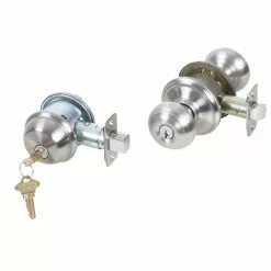 Pack Door Knob Schlage Fb50 Nickel Satin Combo Keyed Entry Single Deadbolt Georgian -Schlage Trade 16987583
