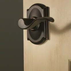 Door Accent Handle Schlage Bronze Trim Reversible Passage Camelot Aged 15 Door Accent Handle Schlage Bronze Trim Reversible Passage Camelot Aged -Schlage Trade 17007216