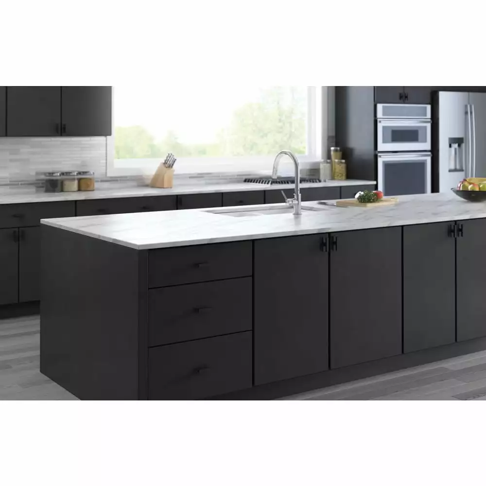 Brainerd Cabinet Knob Column 3.1654-In Rectangular Modern Matte Black 5 Brainerd Cabinet Knob Column 3.1654-In Rectangular Modern Matte Black - Image 4