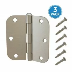 Door Hinge Satin 5/8-In 3-1/2-In (3-Pack) Radiu Mortise Gatehouse -Schlage Trade 40852619 scaled