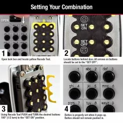 Key Master Lock Safe Box Lock Combination 7 Key Master Lock Safe Box Lock Combination -Schlage Trade 41023484