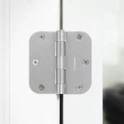 Door Hinge Satin Nickel 5/8-In 3-1/2-In Radiu Mortise Gatehouse -Schlage Trade 41442495