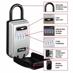 Key Keypad Master Lock Safe Lock Box Lighted Lock Combination 15 Key Keypad Master Lock Safe Lock Box Lighted Lock Combination -Schlage Trade 41464721