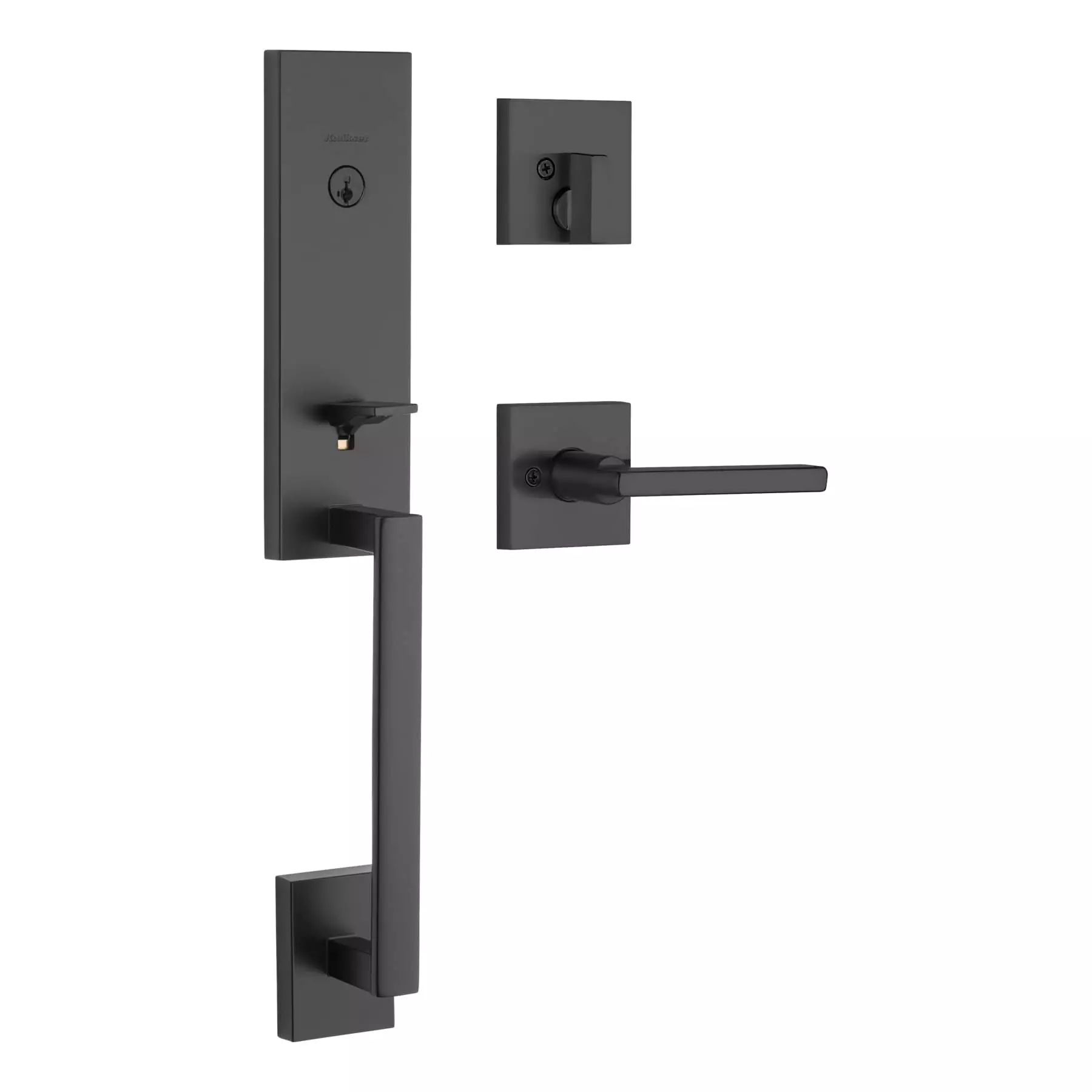Halifax Door Kwikset Smartkey Handleset Vancouver Matte Entry Signature Single-Cylinder Deadbolt Black 3 Halifax Door Kwikset Smartkey Handleset Vancouver Matte Entry Signature Single-Cylinder Deadbolt Black