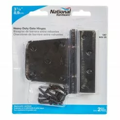 Gate Hinge Hardware 2-Pack 3-1/2-In National Gate Black -Schlage Trade 42004127 scaled