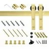 Reliabilt Kit Door Hardware J-Strap 78-In Barn Interior Soft Gold 2 Reliabilt Kit Door Hardware J-Strap 78-In Barn Interior Soft Gold -Schlage Trade 42180292