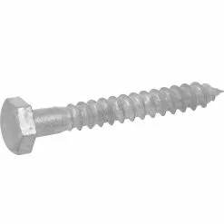 Hillman Screw 3/8-In X 4-In Hot-Dipped Exterior Lag Galvanized Hex-Head Gray