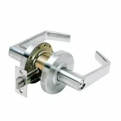 Tell Door Handle Lc2600 Cortland Satin Chrome Standard Duty Reversible Manufacturing Keyed Entry