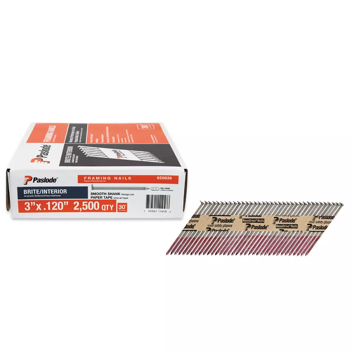 Framing Nail Paslode Steel (2500-Piece) 3-In 30 Collated Coated 3 Framing Nail Paslode Steel (2500-Piece) 3-In 30 Collated Coated