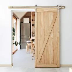 Reliabilt Kit Door Hardware J-Strap Nickel Satin 78-In Barn Interior 11 Reliabilt Kit Door Hardware J-Strap Nickel Satin 78-In Barn Interior -Schlage Trade 42319001