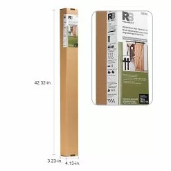 Reliabilt Kit Door I-Strap 78-In Barn Interior Matte Black -Schlage Trade 42321830