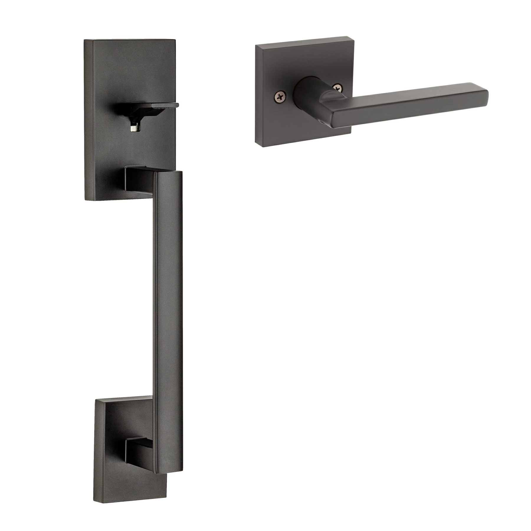 Halifax San Clemente Door Kwikset Handleset Iron Entry Deadbolt Single-Cylinder Black 3 Halifax San Clemente Door Kwikset Handleset Iron Entry Deadbolt Single-Cylinder Black
