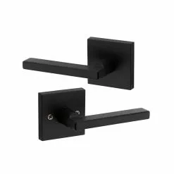 Halifax Door Kwikset Handle Universal Signature Passage Matte Black