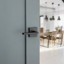 Halifax Door Kwikset Handle Universal Signature Passage Matte Black -Schlage Trade 42504369 scaled