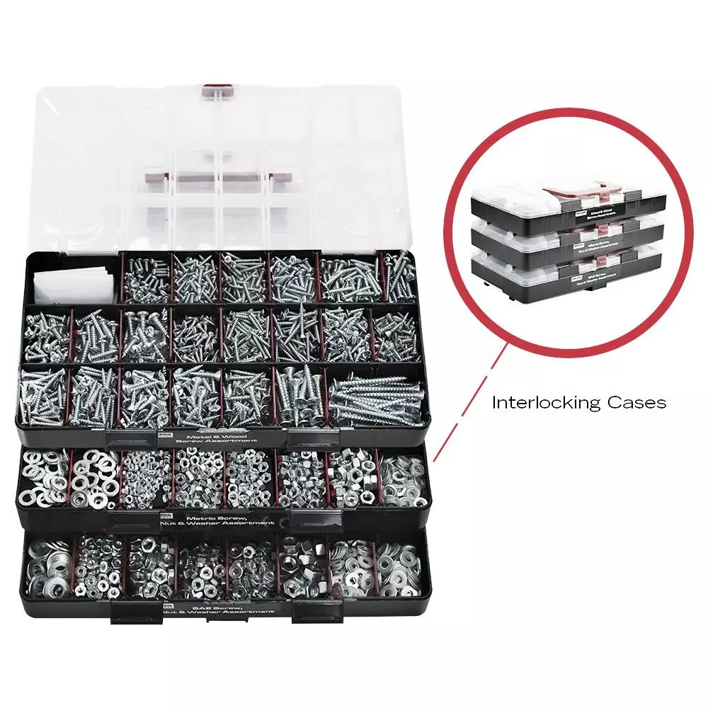 Fastener Kit 1,300 Piece Complete Bulldog 3 Fastener Kit 1,300 Piece Complete Bulldog - Image 2