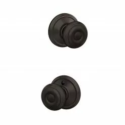 Door Knob Schlage F10 Aged Bronze Passage No Deadbolt Georgian 23 Door Knob Schlage F10 Aged Bronze Passage No Deadbolt Georgian -Schlage Trade 43192639 scaled