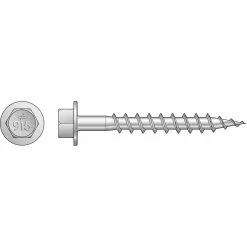 Simpson Screw Sd Class 55 Wood X 1-1/2-In #9 Exterior Strong-Drive Mechanically Galvanized Mechanically Galvanized, Hex Strong-Tie -Schlage Trade 43235121