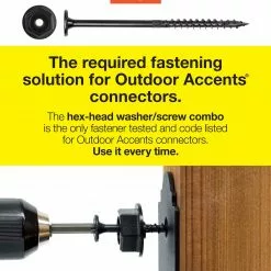 Simpson Washer Powder-Coated 3-In 8-Count Finishing Strong-Tie Outdoor -Schlage Trade 43241721 scaled