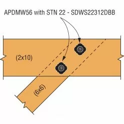 Simpson Washer Powder-Coated 3-In 8-Count Finishing Strong-Tie Outdoor -Schlage Trade 43241724