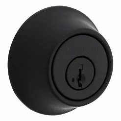 Kwikset Deadbolt 660 Deadbolt Series Security Smartkey Single Cylinder Matte Black -Schlage Trade 43353171