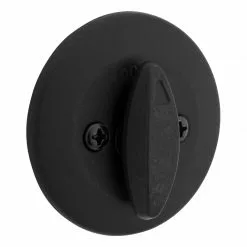Kwikset Deadbolt 660 Deadbolt Series Security Smartkey Single Cylinder Matte Black -Schlage Trade 43353185